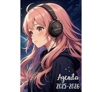 Agenda Scolaire 2025 2026: Fille Kawaii Manga | Journalier (une page par jour) | Format A5 | Couverture souple rose | Collège et Lycée | Ado garçon & fille | Anime & Kpop