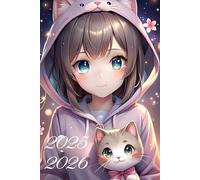 Agenda Scolaire 2025 2026: Fille Manga | 12x17 cm | Format A5 | Couverture souple rose | Collège et Lycée | Ado garçon & fille | Anime & Kpop