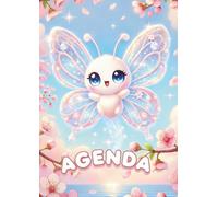 agenda scolaire 2025 2026 fille papillon: JOURNALIER 1 JOUR 1 PAGE daté en Français | FORMAT STANDARD 12 x 17 cm | ECOLE PRIMAIRE cp ce1 ce2 cm1 cm2 | ... | Pour Enfant 6 ans 7 ans 8 ans 9 ans 10 ans