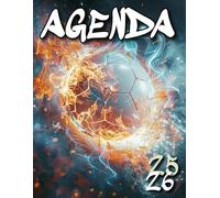 Agenda Scolaire 2025 2026 Foot: Couverture Football en Feu pour Garçon, Organiseur Scolaire 11 Mois de (Septembre 2025/Juillet 2026) pour Étudiants ... - Planificateur Journalier 1 Jour Par Page