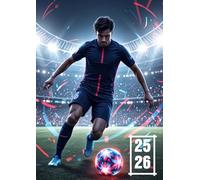 Agenda Scolaire 2025-2026 Football: Journalier Élèves Primaire Collège Lycée 12x17 cm | 262 pages | Septembre 2025 à Juillet 2026 | 1 Jour = 1 Page | Pour une année organisée comme un pro