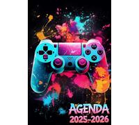 Agenda Scolaire 2025 - 2026 | Gamer: Organisateur hebdomadaire | De septembre 2025 à juillet 2026 | Pour les garçons et les filles de l'école ... du lycée | Deux jours par page | Format A5.