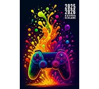 Agenda Scolaire 2025-2026 gamer: Planificateur Annuel, 12 mois de Août à Juillet - Organisation Hebdomadaire et Mensuelle pour Garçons