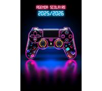Agenda Scolaire 2025/2026 Gamer: Planificateur Bi-journalier deux jours par page | Organisateur de Sept 2025 à Juil 2026 | Pour Garçons de Primaire, ... | Thème Gaming & geek Manette de Jeux Néon