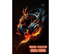 Agenda Scolaire 2025/2026 Gamer: Planificateur Bi-journalier deux jours par page | Organisateur de Sept 2025 à Juil 2026 | Pour Garçons de Primaire, Collège, et Lycée | Thème Gaming & geek Casque