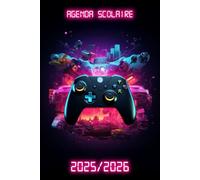 Agenda Scolaire 2025/2026 Gamer: Planificateur Bi-journalier deux jours par page | Organisateur de Sept 2025 à Juil 2026 | Pour Garçons de Primaire, ... | Thème Gaming & geek Manette de Jeux Néon