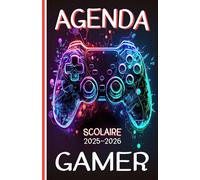 Agenda Scolaire 2025 2026 Gamer: Planificateur journalier garçon fille collège primaire | 2 Jours par page | De Septembre 2025 à Août 2026 | Emploi du ... scolaire | Format Pratique A5 | 215 Pages