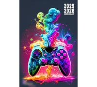 Agenda Scolaire 2025 2026 gamer: Soyez le maître incontesté de votre temps, atteignez vos objectifs académiques avec aisance grâce à notre Planificateur Journalier au format A5