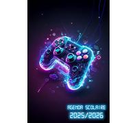 Agenda Scolaire 2025/2026 Gaming Manette de Jeux: Planificateur Bi-journalier deux jours par page | Organisateur de Sept 2025 à Juil 2026 | Pour ... Collège, et Lycée | Thème Gamer & geek