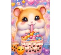 Agenda Scolaire 2025 2026: Joli Planificateur Journalier Kawaii | Pour Filles Étudiantes du Primaire, Collège et Lycée | Format A5 | Thème Mignon & Coloré | Organisation Quotidienne