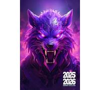 Agenda Scolaire 2025-2026 loup: Gérez votre temps avec efficacité et atteignez vos objectifs académiques en toute simplicité grâce à notre Journalier au format A5 pour une année scolaire réussie