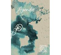 Agenda Scolaire 2025-2026: Méduses d'Aquarelle | Journalier (un jour par page) | 12x17 cm | Format standard | 300 pages | Sept 2025 - juil 2026 | Aesthetic | Océan, mer, plage | Animaux marins