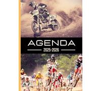 Agenda Scolaire 2025 2026 Moto Cross: Fille Garçon Collège Lycée Étudiant Primaire A5 Journalier en Français