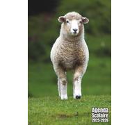 Agenda scolaire 2025 2026 Mouton: Organisateur Scolaire , Une semaine sur 2 pages , Primaire, Collège, Lycée pour Fille et Garçon , Enfant , Adulte