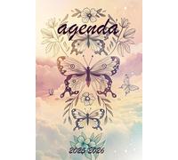 Agenda Scolaire: 2025-2026: Papillons & Fleurs Pastel | Journalier (une page par jour) | | Format A5 | 305 pages | Sept 2025 - juil 2026 | Primaire & collège | Pastel & paillettes | Fille