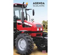 Agenda Scolaire 2025 2026: Planificateur journalier 1 Jour Par Page Pour fille et garcon - De Septembre 25 à Juillet 26 - Fourniture scolaire cm1 cm2 lycée collège étudiant - Couverture Tracteur