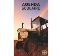 Agenda Scolaire 2025 2026: Planificateur journalier 1 Jour Par Page Pour fille et garcon - De Septembre 25 à Juillet 26 - Fourniture scolaire cm1 cm2 lycée collège étudiant - Couverture Tracteur