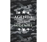 Agenda Scolaire 2025 2026: Planificateur journalier 1 Jour Par Page Pour fille et garcon - De Septembre 25 à Juillet 26 - Fourniture scolaire cm1 cm2 lycée collège étudiant - Couverture Militaire