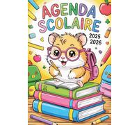 Agenda Scolaire 2025-2026: Planner Quotidien Élégant pour Élèves du Primaire, Collège et Lycée | Format Bi-Journalier Pratique