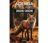 Agenda scolaire 2025/2026 - Renard: Septembre 2025 - Juillet 2026 | Format A5 | 2 Jours par Page | Parfait pour Organiser Votre Année Scolaire