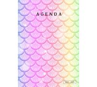 Agenda scolaire 2025-2026: Sirène pour fille | Organisateur et Planificateur Journalier | 1 Jour Par Page | Thème girly