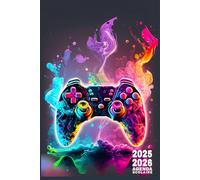 Agenda Scolaire 2025 2026: Soyez le maître incontesté de votre temps, atteignez vos objectifs académiques avec aisance grâce à notre Planificateur Journalier au format A5 Couverture Gamer