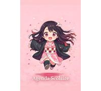 Agenda Scolaire 2025-2026 : Style Manga Kawaii Rose - Planner Collège & Lycée