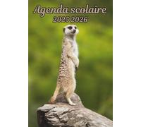 Agenda scolaire 2025 2026 Suricate: Organisateur Scolaire , Une semaine sur 2 pages , Primaire, Collège, Lycée pour Fille et Garçon , Enfant , Adulte