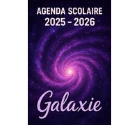 Agenda Scolaire 2025 - 2026: Une page par jour pour une organisation fun et efficace, idéal pour le collège et le lycée - version Galaxie violette