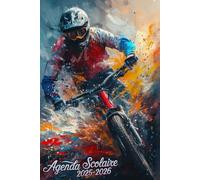 Agenda Scolaire 2025 - 2026 | Vélo: Organisateur hebdomadaire | De septembre 2025 à juillet 2026 | Pour les garçons et les filles de l'école primaire, ... du lycée | Deux jours par page | Format A5.