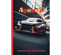 Agenda Scolaire 2025 2026 Voiture: Course Sport Garçon Enfant Fille Collège Lycée Étudiant Primaire A5 Journalier en Français