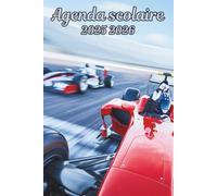 Agenda scolaire 2025 2026 Voiture De Course: Organisateur Scolaire , Une semaine sur 2 pages , Primaire, Collège, Lycée pour Fille et Garçon , Enfant , Adulte