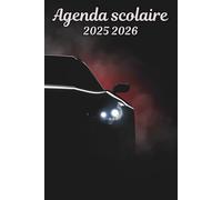 Agenda scolaire 2025 2026 Voiture de sport: Organisateur Scolaire , Une semaine sur 2 pages , Primaire, Collège, Lycée pour Fille et Garçon , Enfant , Adulte