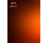 AGENDA SCOLAIRE 2026 2027: 1 jour / 1 page I Journalier I mixte I Collège Lycée étudiant I Planner I MARRON ORANGE SOLEIL (syra elga)