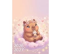 Agenda Scolaire 2026-2027: Capybara Kawaii | Journalier (une page par jour) | Format 15,24 x 22,86 cm (6 x 9 pouces) | Sept 2026 - juil 2027 | Garcons ... ou au collège | Animal, kawaii & cute|