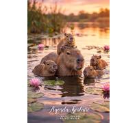 Agenda Scolaire 2026-2027: Capybara Mignon & Cute Animal | Journalier Pratique Beaucoup d'espace pour noter de Septembre à Juillet pour Fille Garcon ... Primaire, Collège, Lycé, CP, CE1, CM1 et CM2