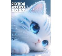 Agenda Scolaire 2026 2027 Chat Kawaii: Planificateur de Mission Quotidien avec Petit Félin Mignon | Cahier de Textes pour Élève de Septembre à Juillet | Organisateur Ronron
