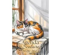 Agenda Scolaire 2026 2027 Chat: Organisateur Journalier Pour Planifier Et Réussir Votre Année | Primaire - Collège - Lycée | Format A5
