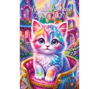 Agenda Scolaire 2026 2027 Chat: Organisateur Journalier Pour Planifier Et Réussir Votre Année | Primaire - Collège - Lycée | Format A5