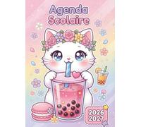 Agenda Scolaire 2026 2027 Chaton: Planificateur de Mission Quotidien avec Petit Félin Adorable | Cahier de Textes pour Élève de Septembre à Juillet | Organisateur Mignon