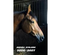 AGENDA SCOLAIRE 2026 2027 - CHEVAL: Calendrier journalier 2026 2027 | 1 jour par page | planificateur pour élève, élémentaire, collégien, lycée et étudiant | Couverture animaux