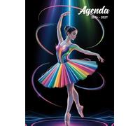 Agenda Scolaire 2026 2027: Danseuse | Journalier 1jour par page | 12x17 cm | Collège et lycée | Ado fille | Français