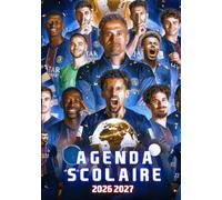 Agenda Scolaire 2026 2027: De Septembre à Août - Rouge et Bleu : Ton Carnet de Victoires - Organisateur Scolaire pour Garçons et Filles - Primaire, Collège, Lycée - Thème Football