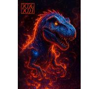 Agenda Scolaire 2026-2027: Dinosaure dans les Etoiles | Journalier (une page par jour) | 12x17 cm | Sept 2026 - juil 2027 | Primaire & collège | Garçon gamer | Dragon & tyrannosaure