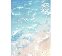 Agenda Scolaire 2026-2027: Eau de Mer Manga | Journalier (une page par jour) | 12x17 cm | Septembre 2026 - juillet 2027 | Collège, lycée & étudiant | Ado garçon & fille | Vague & océan | Natation