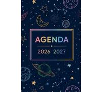 Agenda Scolaire 2026-2027: Espace | Bi-Journalier | 13x20 cm | Format optimisé | 140 pages | mi-août 2026 - juillet 2027 | Français | Adapté à tous les niveaux | Pas cher