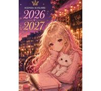 Agenda Scolaire 2026-2027 Fille & Chat Kawaii: Journalier 1 jour par page | Format A5 (14,8 x 21 cm) | Primaire, Collège & Lycée | Bilingue ... notes, journal de lecture & coloriages