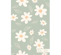 Agenda Scolaire 2026-2027: Fleurs Vert Pastel | Journalier (une page par jour) | 12x17 cm | Format standard | Collège et lycée | Sept 2026 - juil 2027 | Ado fille | School Planner | France