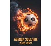 Agenda Scolaire 2026-2027 Football: Planificateur A5 Bi-Journalier (2 Jours par Page) Septembre 2026 - Juillet 2027 | Design Foot pour Garçons | Primaire, Collège, Lycée