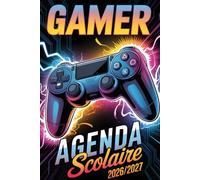 Agenda Scolaire 2026-2027 Gamer: Organiseur Manette Jeux Vidéo pour Élèves, Planificateur Journalier A5, 1 Page par Jour, Primaire Collège Lycée.